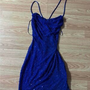 Windsor Sparkling Royal Blue Mini Dress